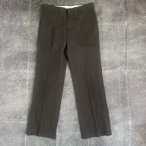 Men's Vintage 70's Union Made USA Chocolate Brown Dress Pant Slacks Sz 33 X 30